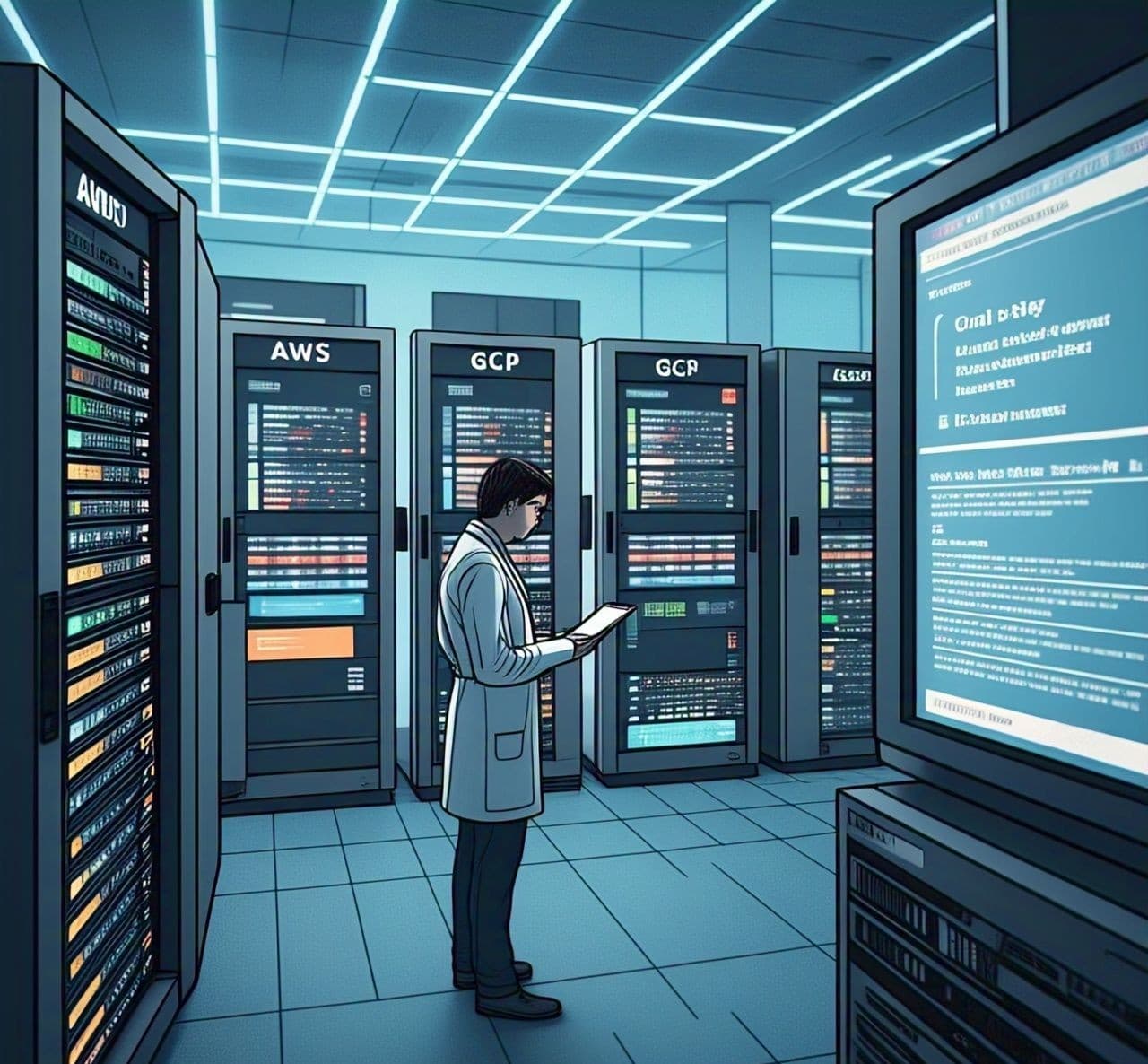 VPN security application on laptop and smartphone