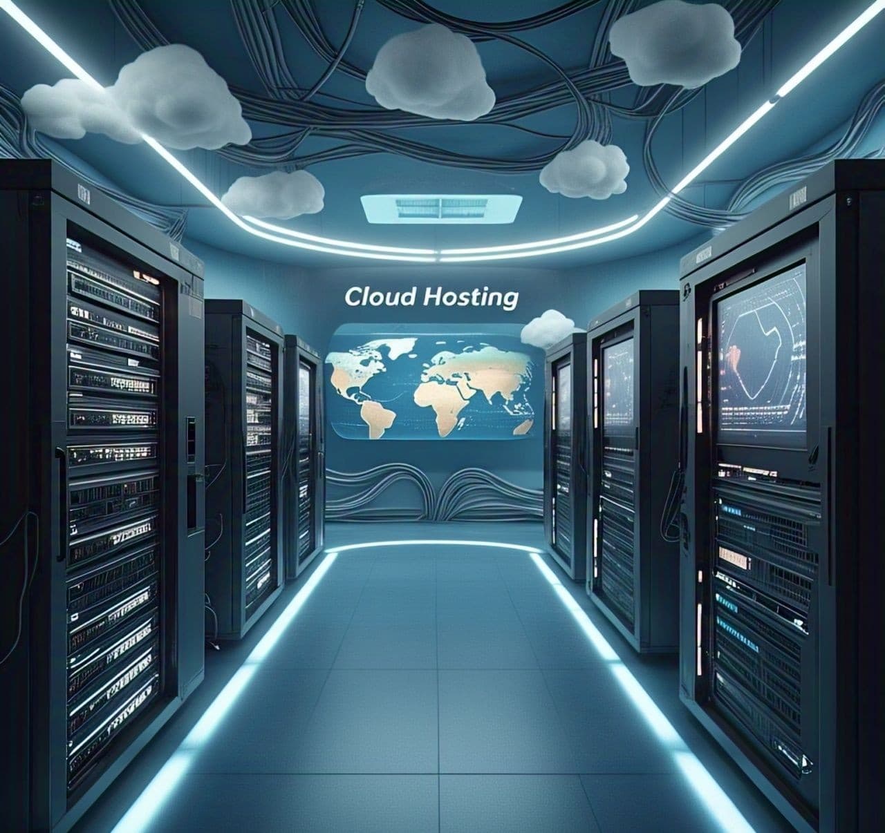 VPN security application on laptop and smartphone